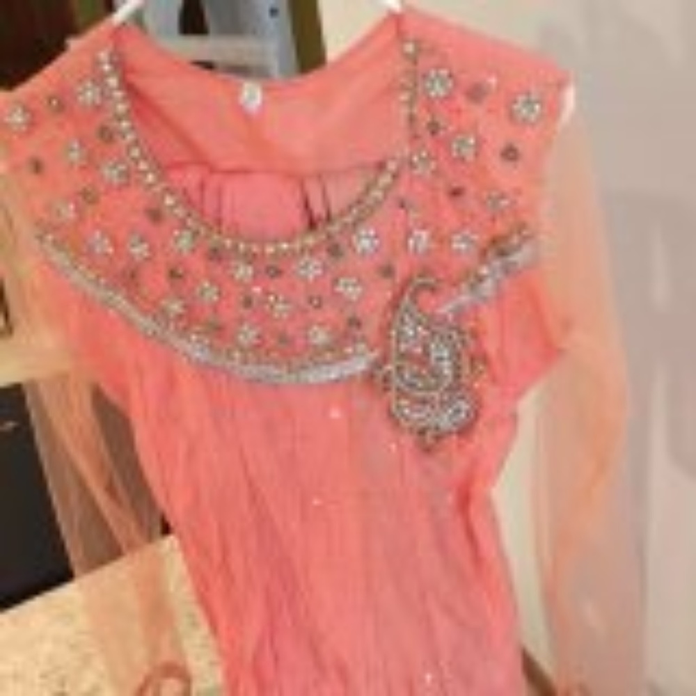 Peach indian Outfit
